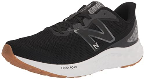 New Balance Men's Fresh Foam Arishi V4 Running Shoe, Black/Silver Metallic/Gum 2, 13 X-Wide
