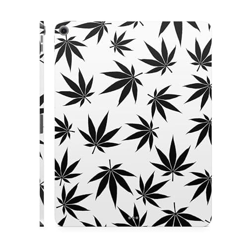Tablet Skin Compatible with Apple iPad Air 11 (M2) 2024 - Pot Leaves Black - Premium 3M Vinyl Protective Wrap Decal Cover - Easy to Apply | Crafted in The USA by MightySkins