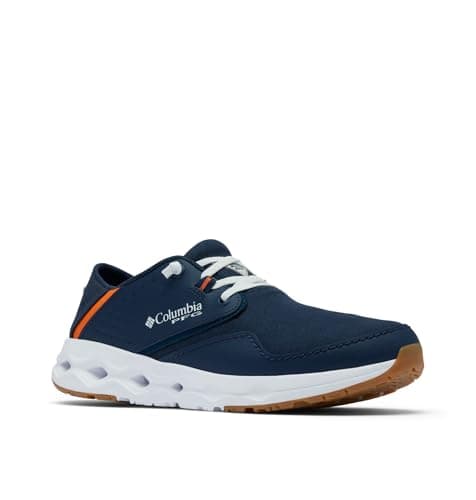 Columbia Men's PFG Bahama X Relaxed, Collegiate Navy/Spark Orange, 10