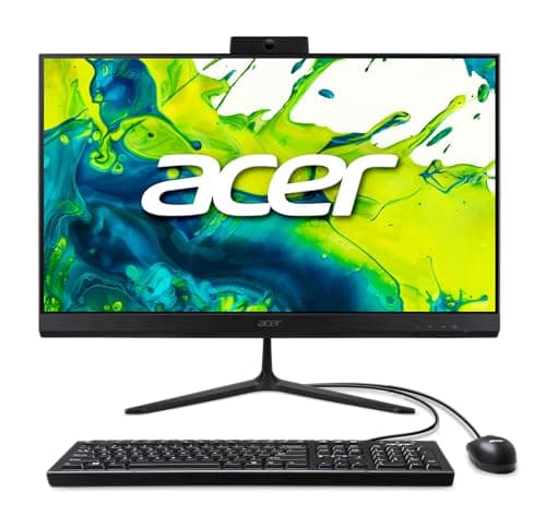Acer Aspire C24 AIO Desktop | 23.8" Full HD IPS 120Hz Display | Intel Core i3-1305U | Intel UHD Graphics | 8GB DDR4 | 256GB PCIe SSD | Wi-Fi 6 | USB Keyboard & Mouse | C24-2YE13U3UNL-UR12