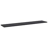 HBFDSFG 4 Pack Gray Bookshelf Boards 39.4x7.9x0.6 Inches Engineered Wood Shelf for Additional Storage Space