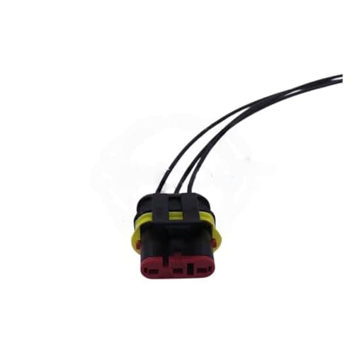 automotive wire connectors 1/5/10 Pcs 3 Pin 282087-1 282105-1 Electrical Automotive Socket Connector With Terminals Seals Car maintenance(Female With Wires,1pcs)