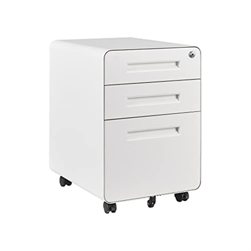 UYCVT 3 Drawer Metal Locking Lateral File Cabinet with Secure Storage and Organization for Home Office
