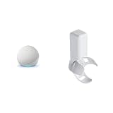 Echo Dot Bundle: Includes Echo Dot, Glacier White and Made for Amazon Outlet Hanger, Glacier White.