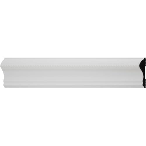Sample - 2 5/8"H x 1/2"P x 6"L, TrueCraft PVC Creations Series Chair Rail Moulding, White