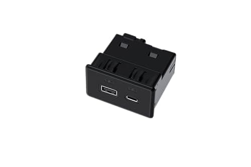HXombrachy Black Rear Dual USB Charge Port Compatible for Chevrolet Silverado Sierra 1500 2500 HD 3500 HD 2019-2023 GMC Yukon XL Sierra 19-23 Cadillac Escalade 2021-2023 Replace#13525889 13540949