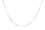 NAG.HC 925 Sterling Silver Chain 0.8MM Delicate Box Necklaces - Italian Necklace Chain - Tiny&Thin&Strong -Friendly Price & Quality(20",silver)