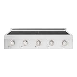 ZLINE 36 in. Paramount Induction Rangetop with 5 Element Cooktop in Satin Stainless Steel