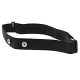 VICASKY Stretchable Black Nylon Chest Strap Monitor Band for Cycling and Running with Sleek Stylish Design Comfortable Replacement Monitor Chest Band