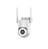Pallton Solar Security Camera, Outdoor WiFi Surveillance Camera, White, Wireless with Dual Antenna