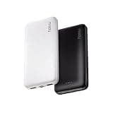 Miady 2-Pack Portable Charger, Slim 10000mAh Power Bank Travel Battery Pack 3 Outputs 2 Inputs Compatible with iPhone 17/16/15/14/13 Galaxy S24/22 iPad Android etc (Black+White)