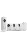 Blink Battery Doorbell 2K+ (newest model) and Outdoor 2K+ (newest model) — Wireless smart security, 2K video, enhanced audio. Sync Module Core included - 3 Cameras + Battery Doorbell 2K+ (White)
