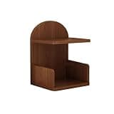 CFGH6FDF Double Layer Bookshelf Home Office Desk Wooden Organizer Shelf Freestanding Book Shelf