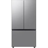 Samsung 24 Cu. Ft. Bespoke Counter Depth 3-Door French Door Refrigerator with AutoFill Water Pitcher, Stainless Steel, RF24BB6200QLAA