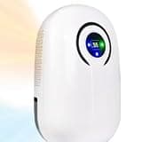 Dehumidifier with LCD Display 38oz(1100ml) Small Quiet Portable Dehumidifier with Auto Shut-off,Up to 430 Sq.ft for Home Basement Bedroom Garage,White