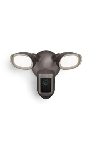 Ring Floodlight Cam Wired Pro, Home or business security, Retinal 2K Video, Color Night Vision and Two-Way Talk with Audio+, Dark Bronze