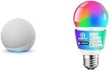 Echo 4th Gen with Energetic Smart Color Bulb