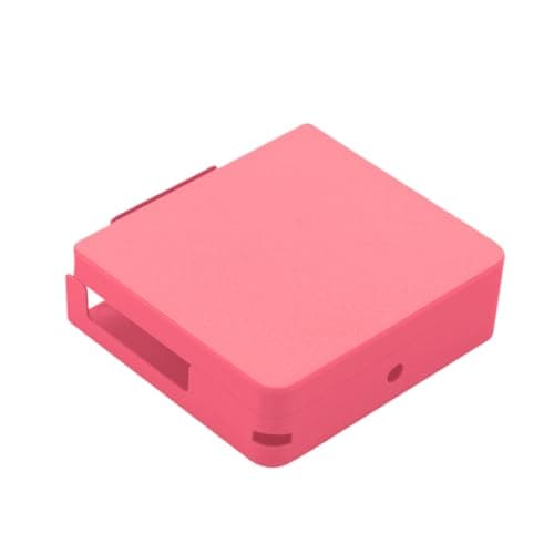 Protective Case Compatible with Anbernic RG34XXSP - Custom Top Bottom Cover, Dustproof Scratch Resistant Shell for Handheld Console, Multi-Color Optional (Pink)
