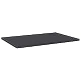 KGHFDVB Bookshelf Boards 8 Pack Gray 23.6x15.7x0.6 Inch Engineered Wood Replacement Shelf Panels for Additional Storage Space