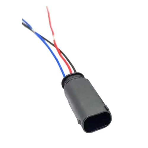 ZZAYGESY 1/5/10/20 Sets 3 Pin Parking Sensor Wire Harness Plug 2-967642-1 1J0 972 483 A 8E0971934 Car Waterproof Cable Socket(3p Male B,20 S)