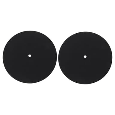 TOYANDONA 2Pcs Static Silicone Turntable Mats Vinyl Record Slipmats for Enhanced Sound Quality Non Slip Design for Vinyl Players Stylish Addition to Your Audio Setup