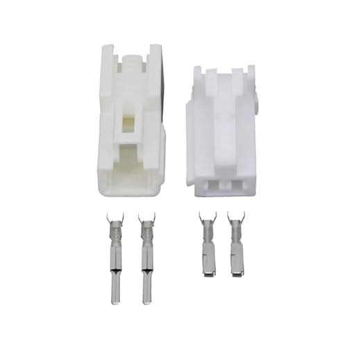 2 Pin PA66 Female and Male Auto Wire Harness Connector Auto Light ABS Sen/;SOR Connector pl;/UG with Terminal DJ7026A-2.2-11/21 2P(5 Sets)