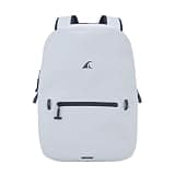 Breakwater Supply™ Fogland Lite Small Waterproof IP68 Submersible Backpack | Laptop Sleeve & Airtight Zippers for Outdoors, Surfing, Kayaking, Hiking, Cycling, Unisex TPU Dry Bag (Fog White, 15L)