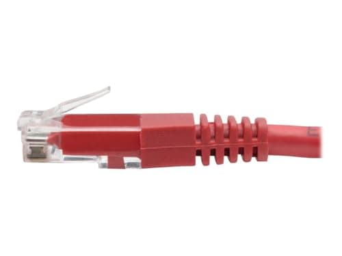 Eaton Tripp Lite N200-002-RD Cat6 Gigabit Ethernet Cable, RJ45 M/M, 2 ft, 1 Gbps, 24AWG UTP, PoE, Molded Strain Relief Patch Cord, Red, Cloud Care Pre-Configured Bundle Eligible (1 Pack)