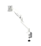 WYSJKJGH Pneumatic arm single-arm monitor stand, 10-32 inch height adjustable(White)