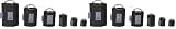 MDF Instruments Latex-Free Adult Replacement Blood Pressure Monitor Cuff - Single Tube - Black (MDF2100451-11) (Pack of 2)