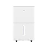 TCL 50-Pint Capacity Quiet, Energy Efficient Portable Dehumidifier, Precise Humidity Control, Bucket or Continuous Drain, Compact Humidity Absorber for Home, Attic, Garage & Rooms up to 4500 Sq Ft
