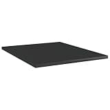 KGHFDVB Bookshelf Boards 8 pcs, 15.7x19.7x0.6 Inch Engineered Wood Shelf Panels, High Gloss Black Replacement Bookshelf Boards for Additional Storage Space