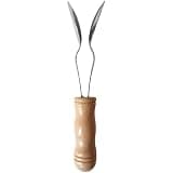 20 Pcs Wooden Rhythm Spoons Percussion Instrument, Beech Wood Handle, Metal Musical Spoons with Clear Sound, 7.9 in / 20 cm, for Orff Instrument, Lightweight, Easy to Grip