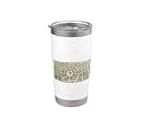 Circleville Ohio Map Vintage 1836 Pickaway County History Stainless Steel Insulated Tumbler