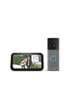 Amazon Echo Show 5 Smart Display with Alexa+ & Ring Battery Doorbell Bundle - 2x Bass, Retinal 2K Video, 6x Enhanced Zoom, Charcoal & Speckled Gray