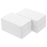 SAFIGLE 4pcs Portable Abs Plastic Junction Boxes for Hiding Valuables and Jewelry, Dual Functionality Hidden Compartment Safe Boxes for Travel, Compact White Storage Containers