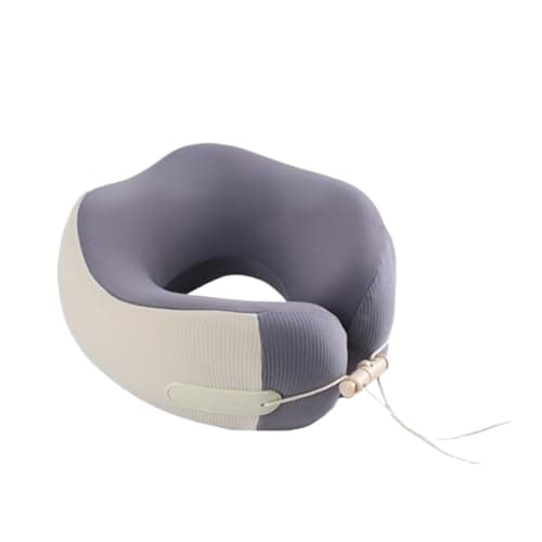 XDMINGY Airplane Pillow for Traveling Office U-Shaped Pillow Foldable Travel Airplane Nap Neck Support(Grey)