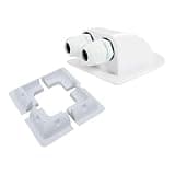 5 Pieces Mounting Bracket Kit Including Corner Bracket Photovoltaic Panel Holder PP Design Suitable for Motorhomes, White