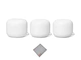 Nest WiFi Router and 2 Points - WiFi Extender with Smart Speaker - Works with Google WiFi (3 Pack) White