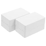 Abaodam 4pcs Portable Hidden Storage Boxes with Compartments for Jewelry and Valuables, White Abs Plastic Dual Functionality Safe Containers, for Travel and Secure Storage