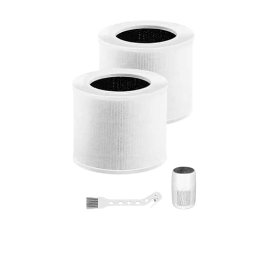 2Pcs 3-in-1 HEPA Filter Activated Carbon Filter, Compatible For LEVOIT, Fit Core Mini‑P Air Purifier, Captures PM2.5 Formaldehyde And Odor