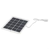 5w 5v Monocrystalline Solar Panel With Usb Output For Outdoor Camping Charging Power Bank And Small Dc For Battery Systems Black