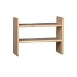 CFGH6FDF Multi-Layer Open Wooden Bookshelf Minimalist Desktop Storage Rack Freestanding Book Shelf