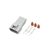 QBSLFVDY 1 Set 3 Pin Turn Headlight Wiring Connector, Pigtail Harness Compatible with 90980-11020 90980-11607, Automotive Electrical Replacement(Lavender)(Army Green)