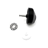 Front Caster Wheel Replacement Compatible with ECOVACS X1 Omni T10 Plus X1 T10 T20 Turbo Robot Vacuum Cleaner(Black Caster)