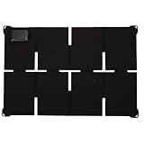 Luocute 45W Foldable Solar Panel Charger with DC5521, USB A, Type C, Fast Charging, 25% Efficiency Monocrystalline Silicon ETFE Foldable Solar Charger for Camping Hiking