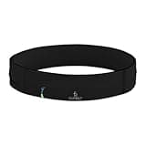 FlipBelt Zipper Running Belt, Waist Pack for Fitness and Running Fanny Pack for Women Men Phone Keys Money US Company - [Black] - [Medium]