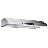 36 in. 900 CFM Ducted Under Cabinet Range Hood in Stainless Steel With LED Lights