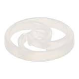 OSALADI 45 RPM Vinyl Record Adapter for Turntable Plastic Replacement Record Adapter with Label Visibility Compatible with 7 Inch Singles for Music Collectors
