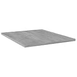 KGHFDVB Engineered Wood Bookshelf Boards 4 pcs, Concrete Gray 15.7x19.7x0.6 Inch Shelves for Additional Storage Space